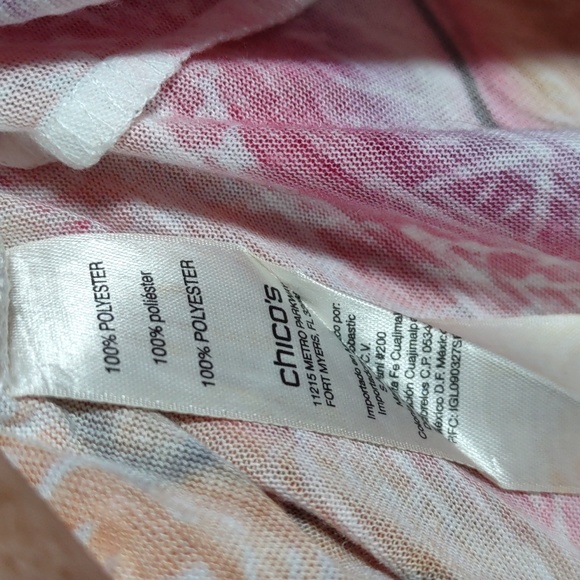 Chico's Zig Zag Print High-low Tee Shirt - Picture 5 of 5